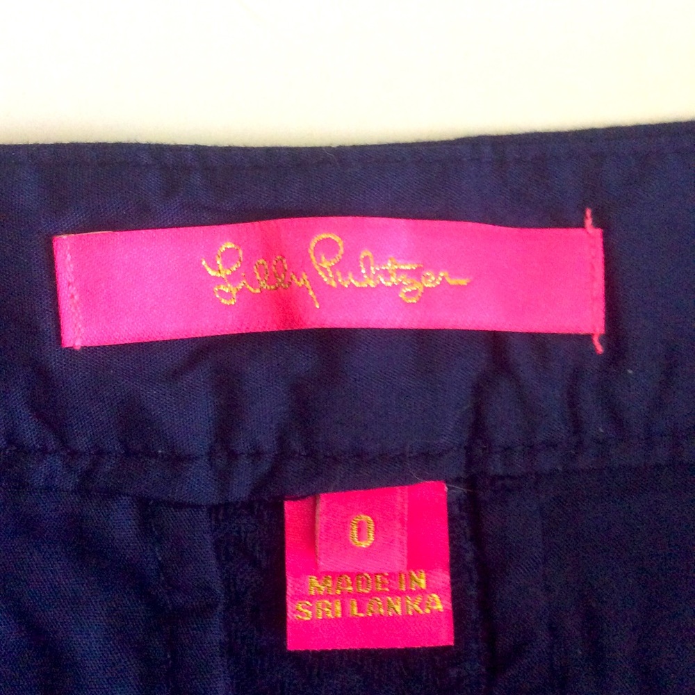 Lilly Pulitzer Scalloped Hem Shorts Sz 0 - Picture 9 of 13
